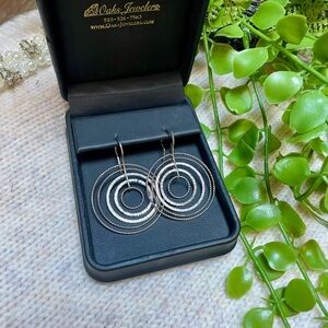 NEW Italian Sterling Silver Drop Earrings